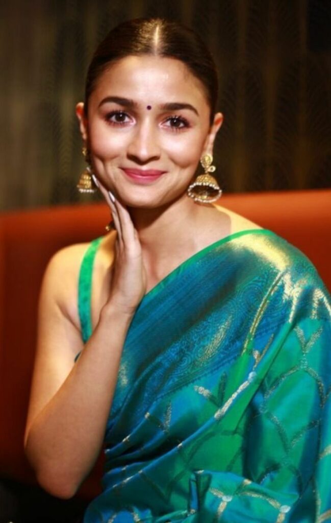 Green Alia Bhatt Saree