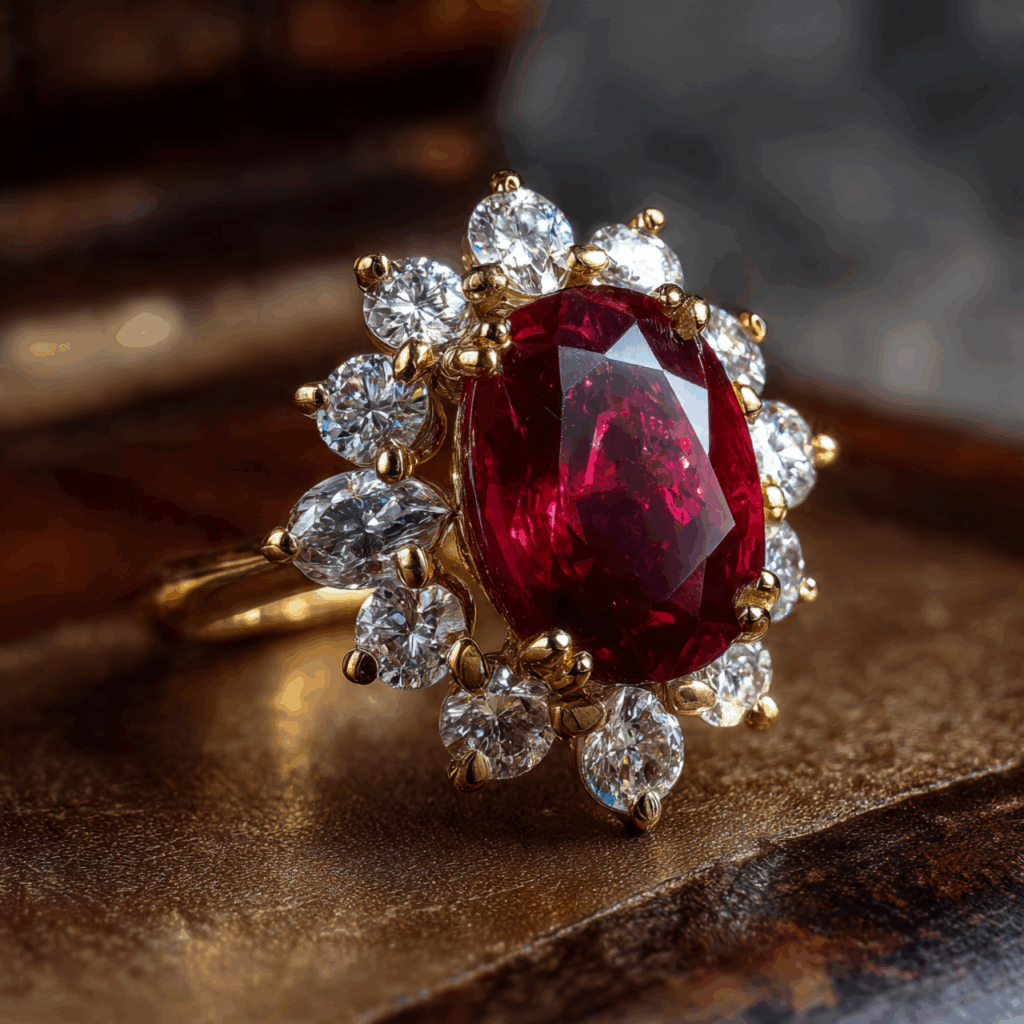 Pigeon Blood Ruby ring