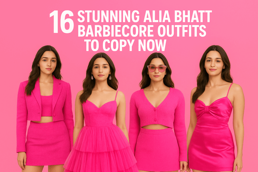  16 Ahlia Bhatt Barbiecore outfits