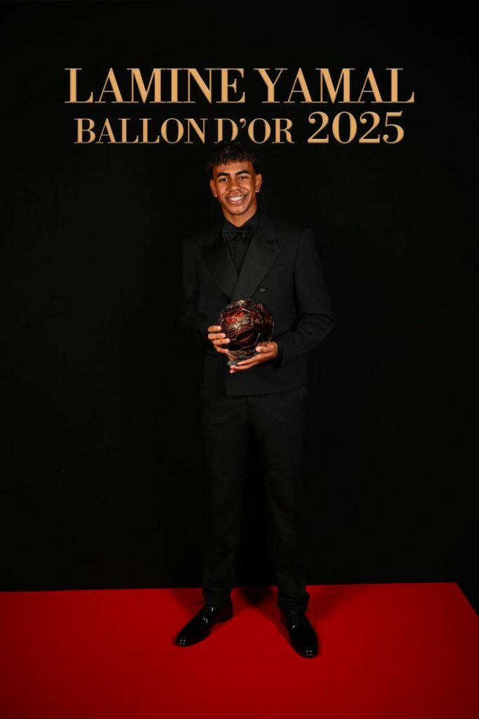 Ballon d'Or Best Dressed 2025: Lamine Yamal.