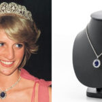 blue sapphire pendant of princess Di