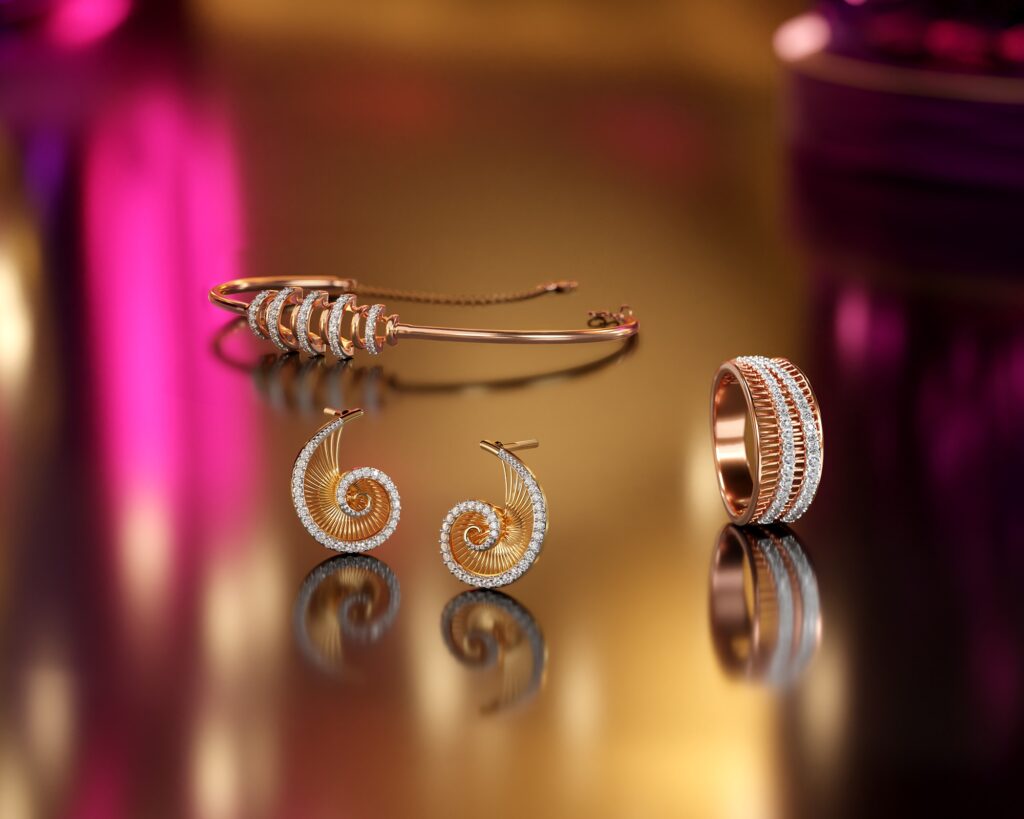 Bracelet, Earrings and ring for Deepavali