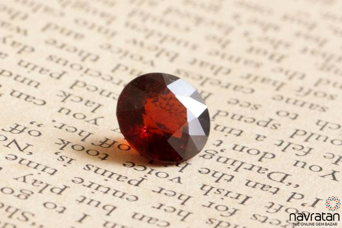 Hessonite gemstone