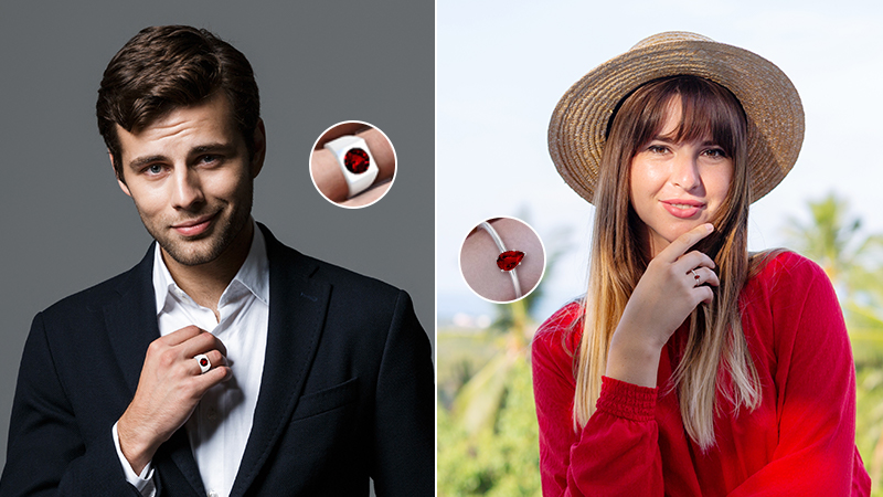 ruby ring for men and woman
