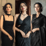 black saree