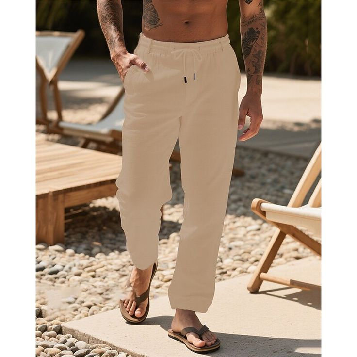 Linen Trousers to a Sophisticated Look.