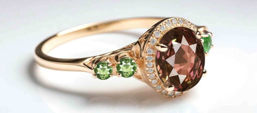 Ring with the Alexandrite stone