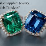 Emerald and Blue Sapphire rings together