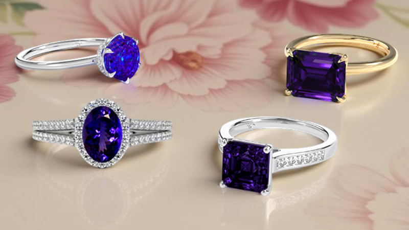 Tanzanite Stone Rings