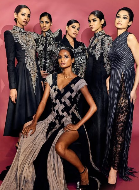 6 Models wearing Samant Chauhan collection First Breath