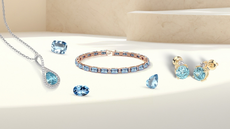 aquamarine loose stones jewelry