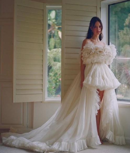 up-and-coming designers presley Oldham white dress