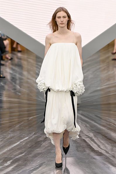 Julia Nobis walks the runway at the Christian Dior Women’s Wear Spring/Summer 2026