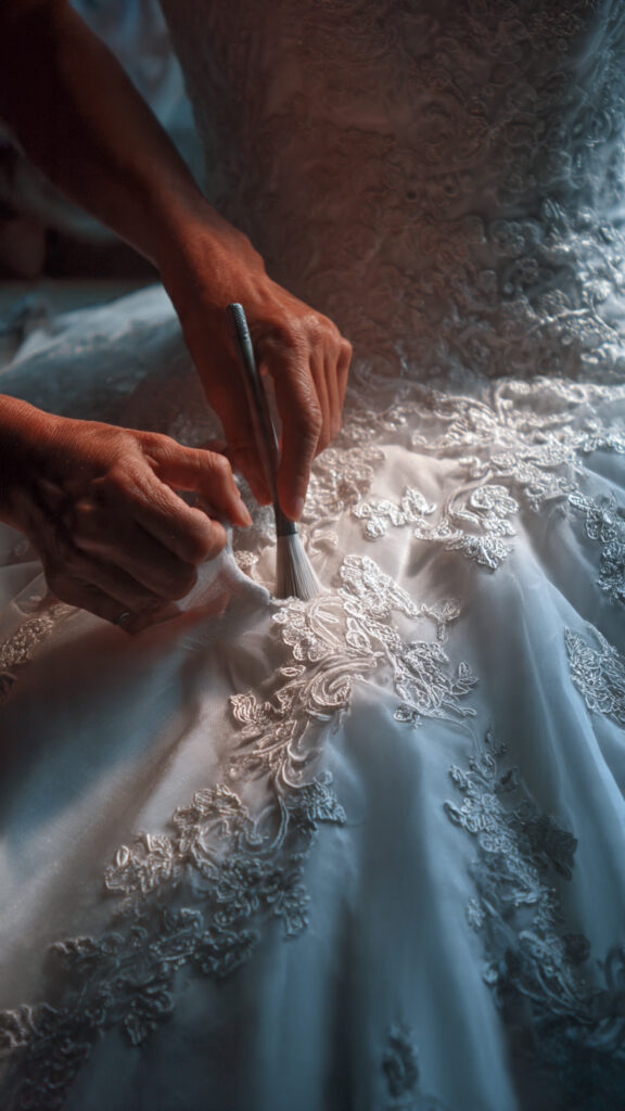 wedding dress cleaning