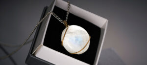 Moonstone in a jewelry box