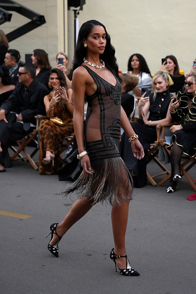 Laura Harrier at the 2025 Vogue World Hollywood Show
