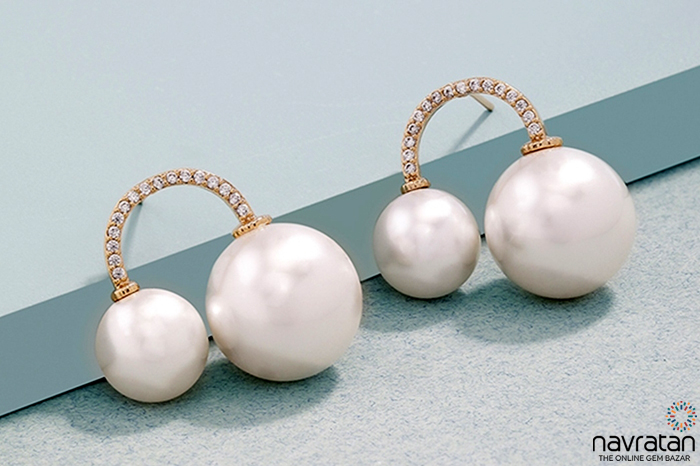 Pearl Stone earrings
