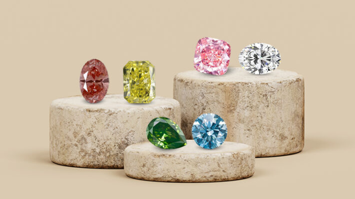 different colors of lab diamonds