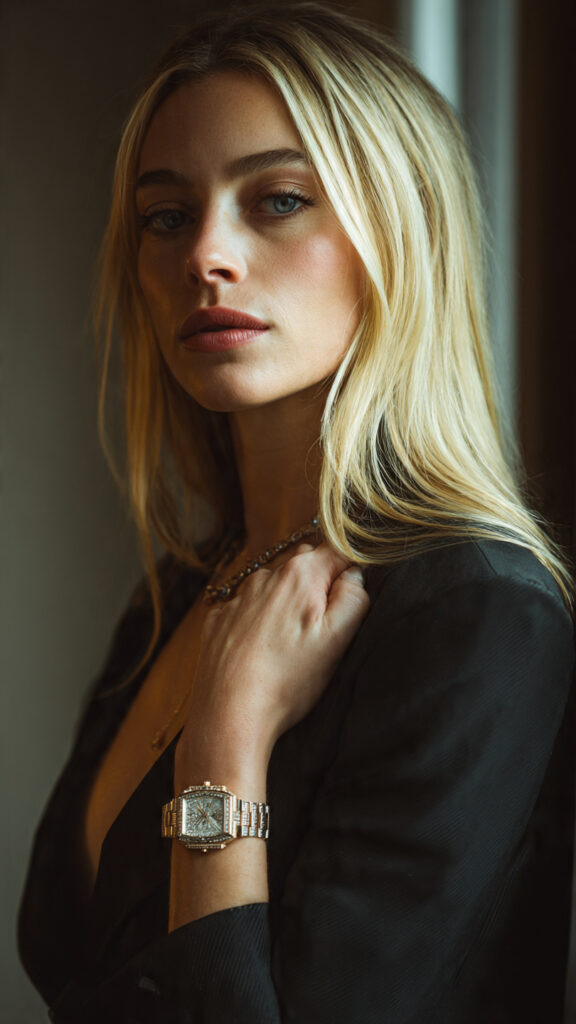 woman wearing cartier luxury watches