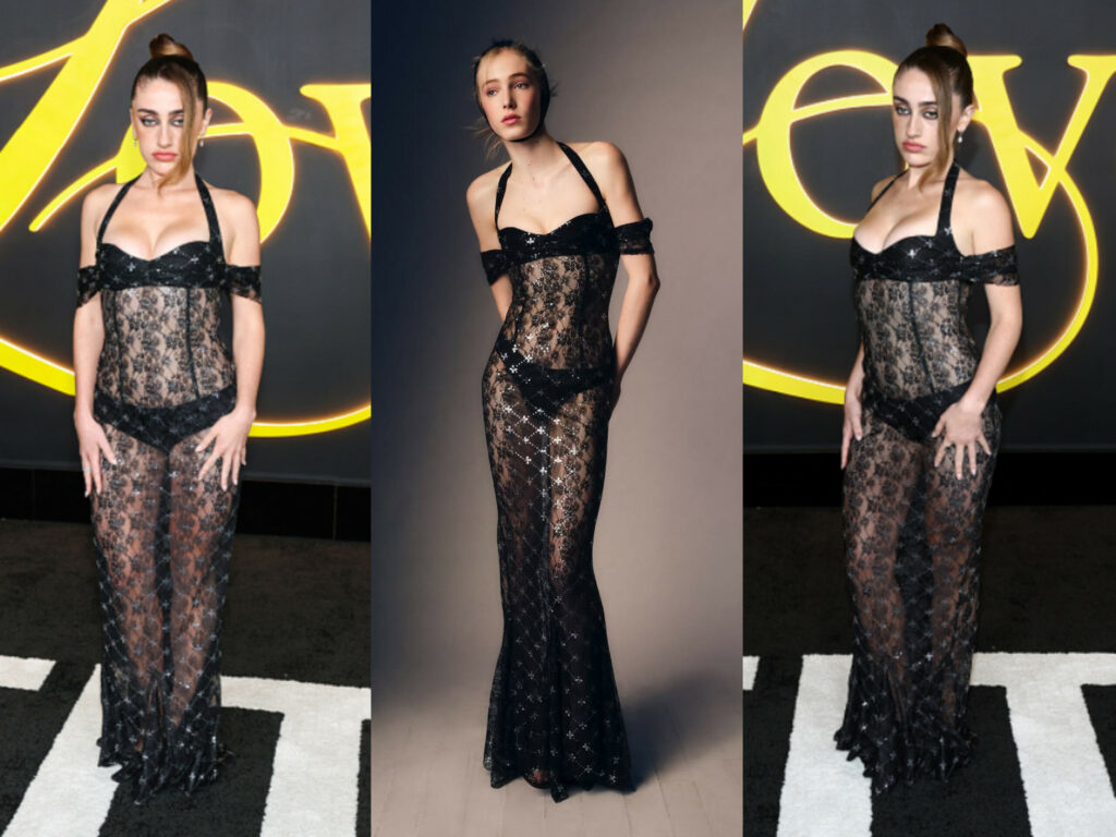 Rachel Sennott Slays the Red Carpet in a Ludovic De Saint Sernin Lace Dress at the “I Love LA” Premiere