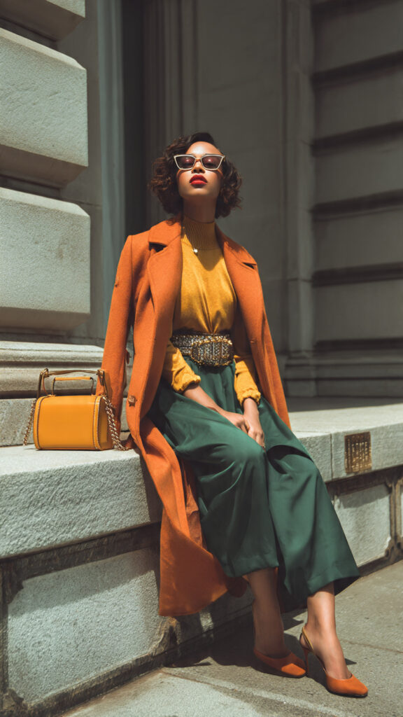 woman wearing substainable fashion