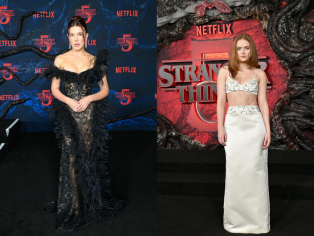 Millie Bobby Brown and Sadie Sink Wow in Gorgeous Red Carpet Attire at ‘Stranger Things’ Season 5 Premiere cover image