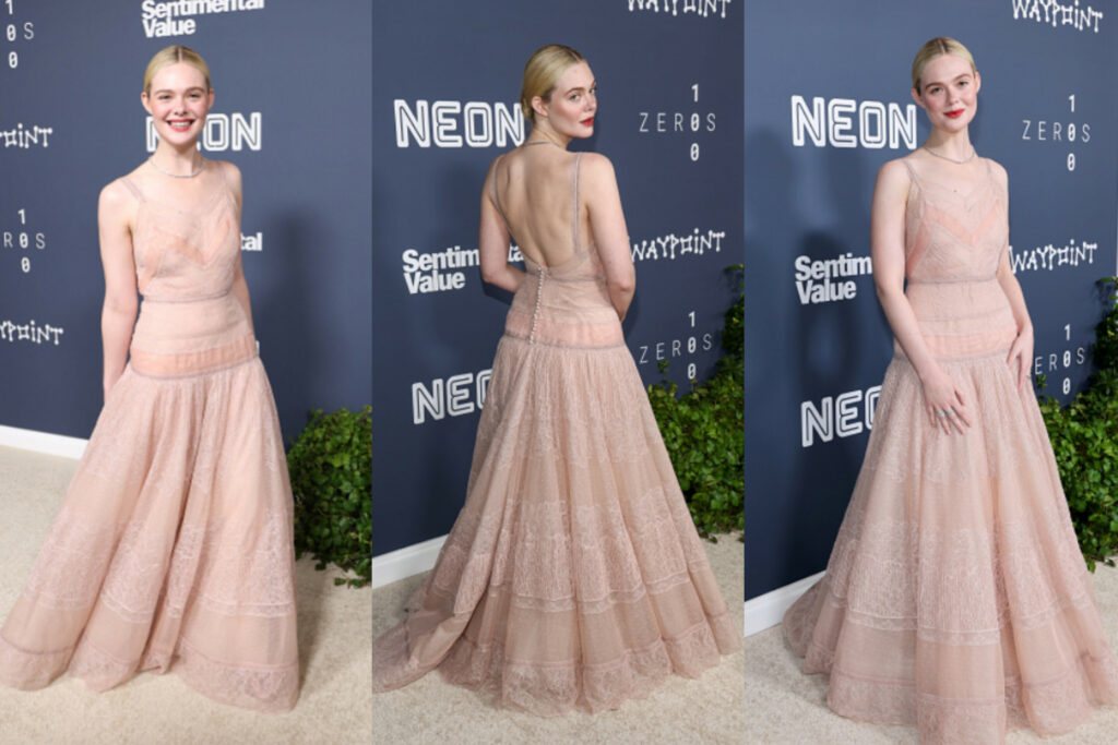 Elle Fanning Steals the Show in Custom Fendi at the ‘Sentimental Value’ Los Angeles Premiere