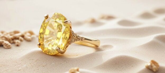 yellow sapphire ring