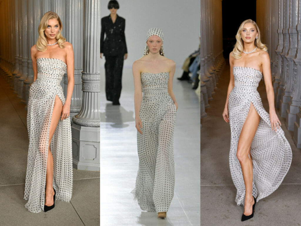 Elsa Hosk Wows in Ermanno Scervino Polka Dot Gown at the Los Angeles County Museum of Art for the 2025 LACMA Art+Film Gala
