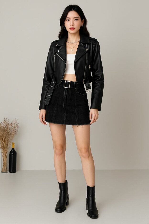 Amazon fashion leather coat
