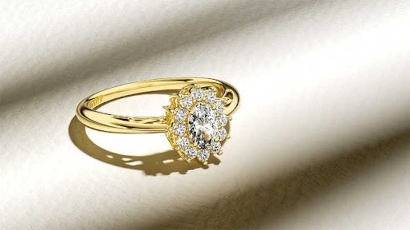 gold diamond ring
