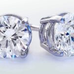 diamond earring studs