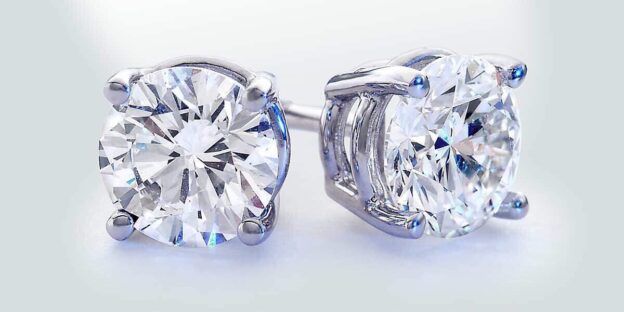 diamond earring studs