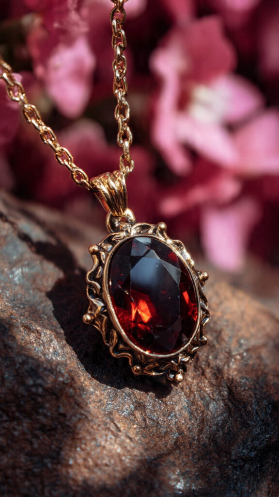 Garnet Stone Necklace