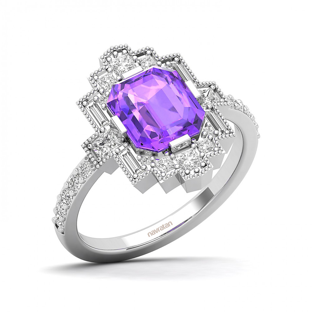 Amethyst Stone ring