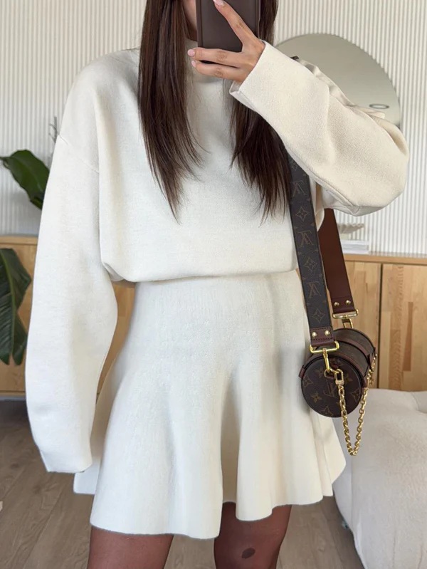 Ladoj white sweater dress
