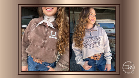 fall western quarter zip shirts