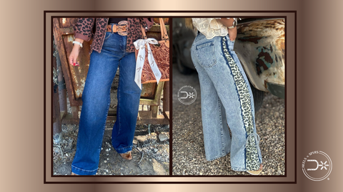 fall western wide leg pants