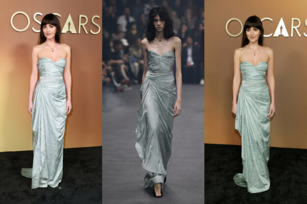 At the 2025 Governors Awards Gala, Dakota Johnson Dazzles in a Valentino “Fireflies” Gown.