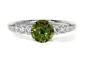 green alexandrite rings