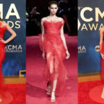 Kelsea Ballerini Stuns in a Christian Siriano Scarlet Red Horsehair Dress at the 2025 CMA Awards