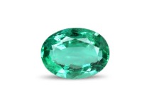 green emerald stone oval