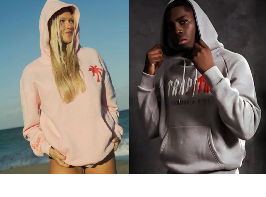 Trapstar Hoodie and the Pink Palm Puff Hoodie