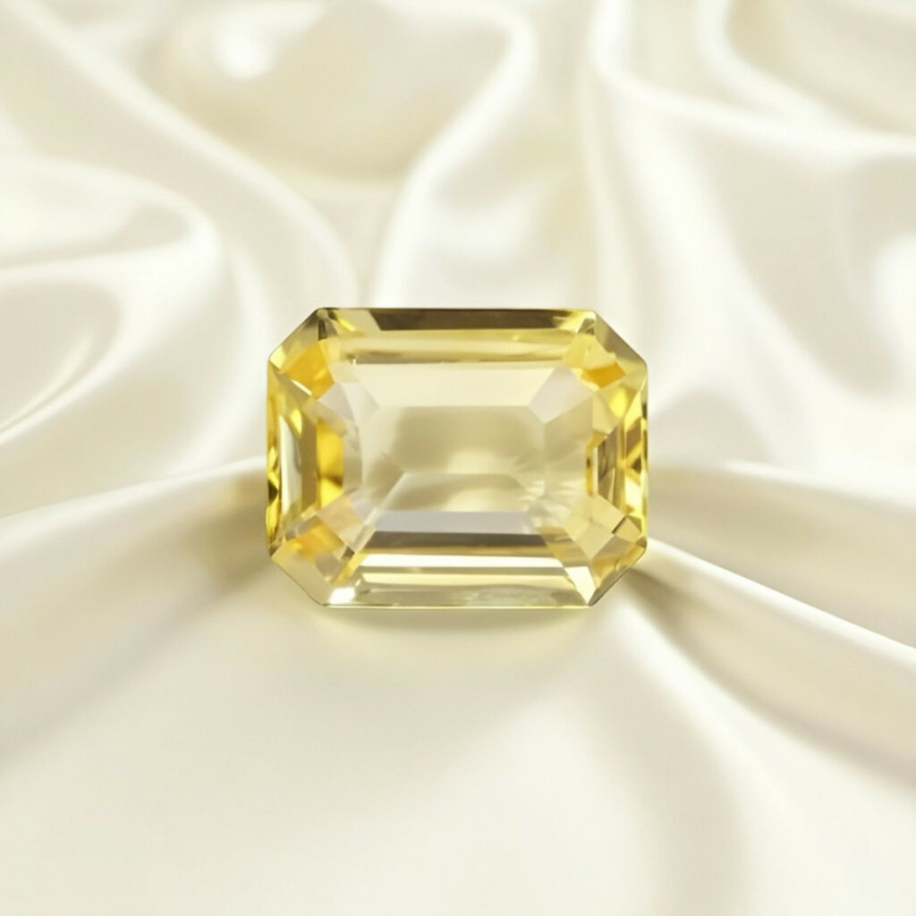 square Yellow Sapphire