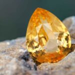 tear drop Yellow Sapphire