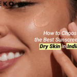Model using sunscreen for dry skin in india