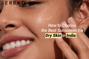 Model using sunscreen for dry skin in india