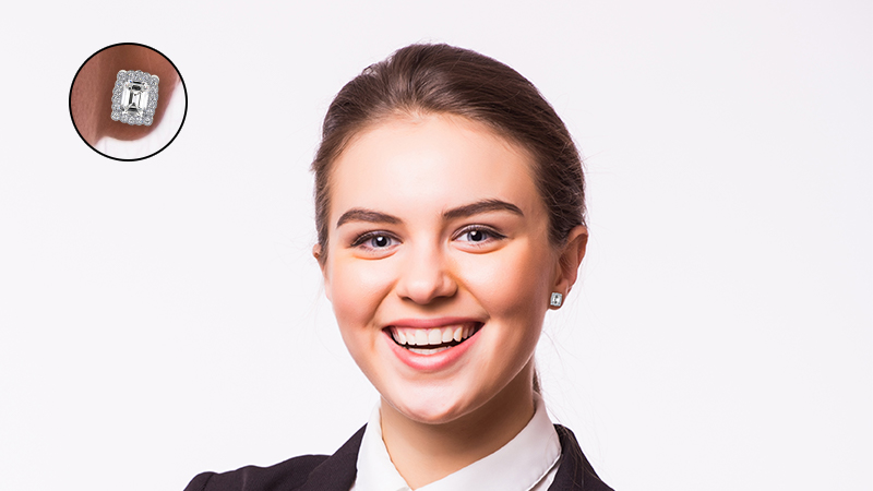 vintage style diamond earring style