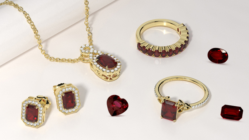 Ruby Gemstone jewelries