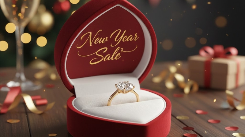 New Year sale diamond ring